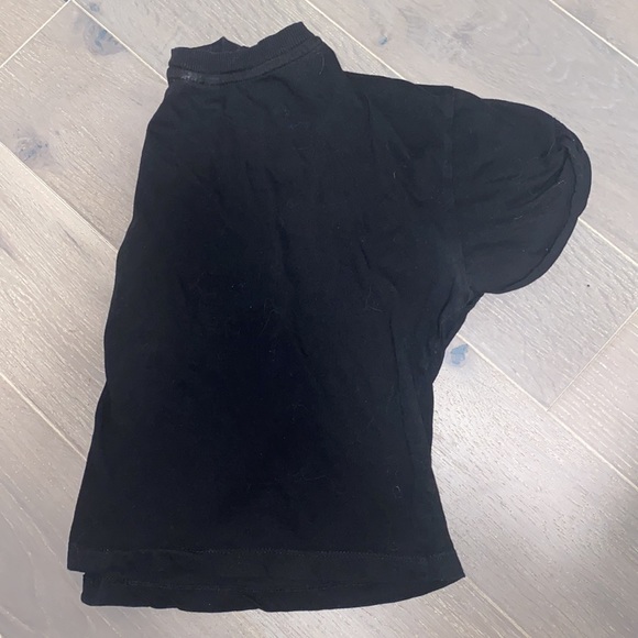Basic black baggy crop top - Picture 3 of 5
